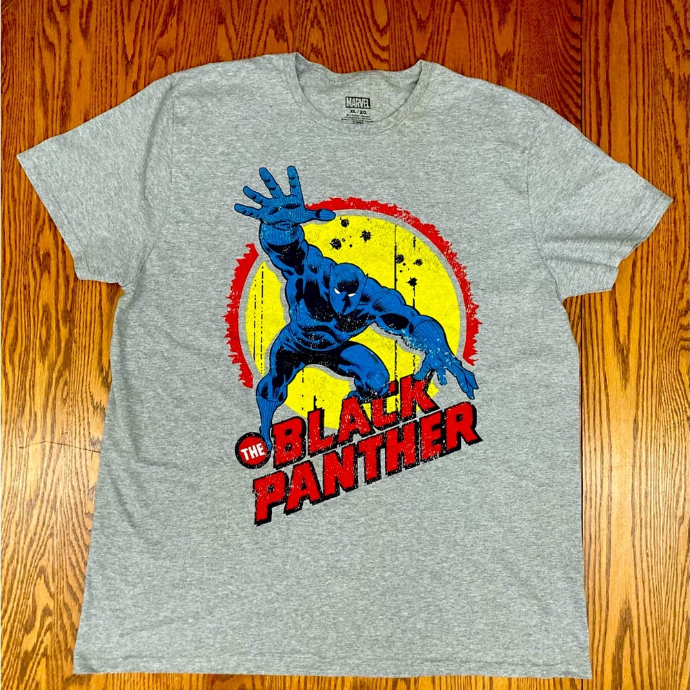 🔥MARVEL🔥BLACK PANTHER tshirt szXL tagless lightweight 90%cotton10%polyester✨NEW✨